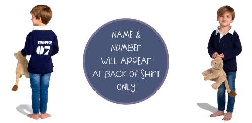 Name and Number On BACK of Shirt